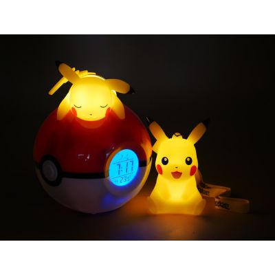 3. TF POKEMON LIGHT-UP ALARM CLOCK & PIKACHU 9CM