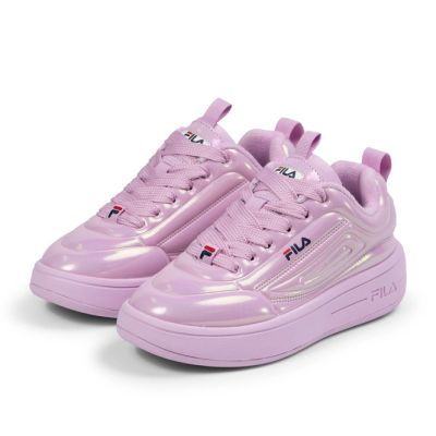 7. Fila Superbubble buty sportowe damskie sneakersy fioletowe modne wygodne lekkie