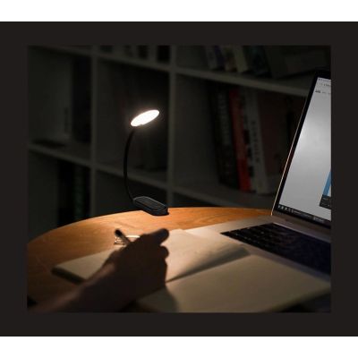 16. Baseus mini lampka lampa LED z klipsem szary (DGRAD-0G)