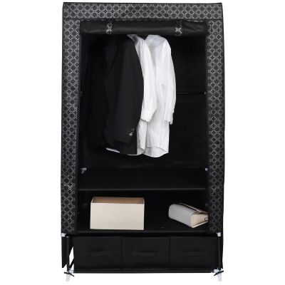 21. SZAFA TEKSTYLNA GARDEROBA 88x50x160CM ORNAMENT 45245