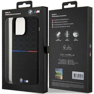 8. Etui BMW M Silicone Pattern MagSafe na iPhone 15 Pro Max - czarne