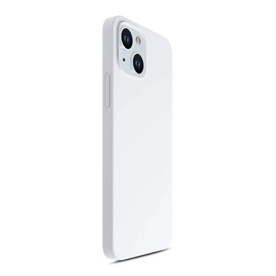 7. Etui 3mk Hardy Silicone MagCase na iPhone 15 - biało-srebrne