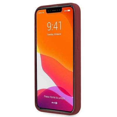 5. Etui Mercedes Silicone Line na iPhone 13 - czerwone