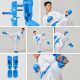 12. Ochraniacze piszczeli i stóp Karate WKF BLUE | MOOTO