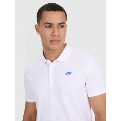 3. Koszulka polo męska 4F 4FWSS25TPTSM704-10S