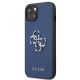 2. Etui Guess Saffiano 4G Metal Logo na iPhone 13 mini - niebieskie