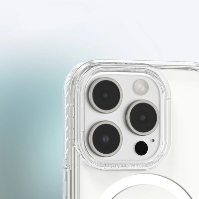 11. Etui silikonowe AMAZINGTHING Titan Pro Mag Case z pierścieniem magnetycznym do iPhone 16 Pro - przezroczyste