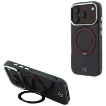 Etui Mercedes Ring Stand Iconic Logo MagSafe na iPhone 18 Pro / 17 Pro - burgundowe