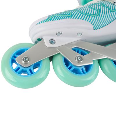 7. Łyżworolki Roces R-Evo 84 biało-miętowe 400905 0002