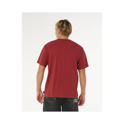 4. Koszulka męska RIP CURL Medina Inner Vision Spray Tee czerwona