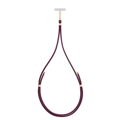 9. Smycz do smartfona 3mk EasyClip Elite - bordowa
