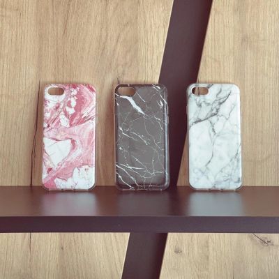 7. Wozinsky Marble żelowe etui pokrowiec marmur Samsung Galaxy A22 4G różowy