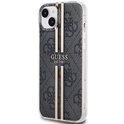 2. Etui Guess IML 4G Gold Stripe na iPhone 15 Plus / 14 Plus - czarne