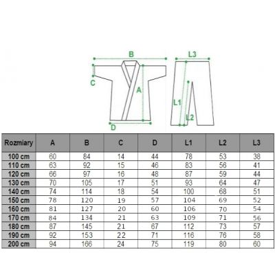 5. Kimono Masters karate kyokushinkai 8 oz - 180 cm 06198-150
