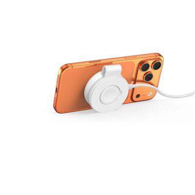 6. Ładowarka bezprzewodowa Tech-Protect A55 2in1 MagSafe 25W QI2.2 + kabel USB-C / USB-C 100 cm - biała