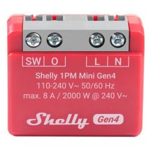 Inteligentny sterownik z pomiarem energii WiFi Shelly 1PM Mini Gen4