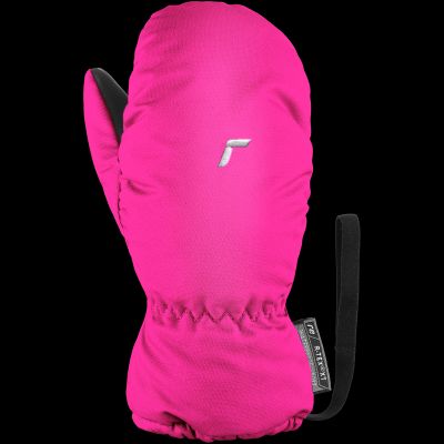 2. Rękawice narciarskie dziecięce Reusch Olly R-TEX® XT Mitten jednopalczaste na rzepy wodoodporne ocieplane różowe (61/85/588/3350)