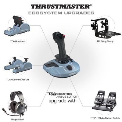 9. Thrustmaster TCA Sidestick Airbus edition Czarny, Niebieski USB Joystick PC