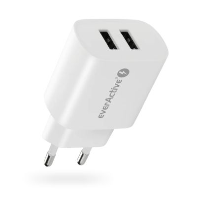 4. EVERACTIVE ŁADOWARKA SIECIOWA 2XUSB 2,4A BIAŁA SC-220