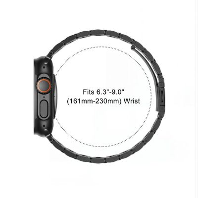 4. Bransoleta Tech-Protect Stainless na Apple Watch 44 / 45 / 46 / 49 mm - czarna