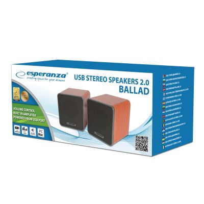 2. ESPERANZA GŁOŚNIKI 2.0 USB BALLAD EP152