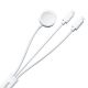 2. Kabel 3 w 1 Joyroom S-IW007 magnetyczna ładowarka USB-A - Lightning 1.2m - biały