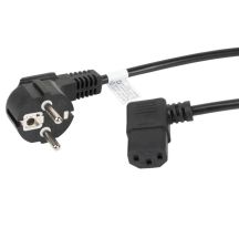 Kabel Lanberg CA-C13C-12CC-0018-BK (C13 / IEC C13 / IEC 320 C13 F - Schuko M; 1,8m; kolor czarny)