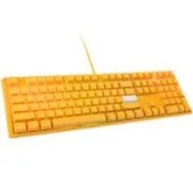Ducky One 3 Żółta Gamingowa Dioda LED - MX-Clear US Klawiatura USB (DKON2108ST-WUSPDYDYYYC1)