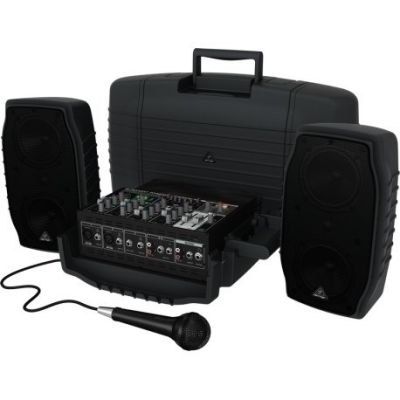 10. Behringer PPA200 system PA System nagłośnieniowy wolnostojący (PA) 200 W Czarny