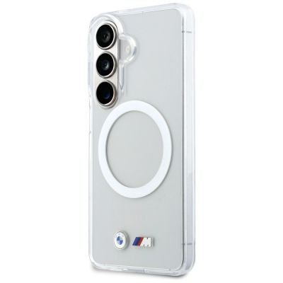 2. Etui BMW IML Shockproof Metal Logo MagSafe na Samsung Galaxy S26 - przezroczyste