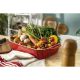 8. Zestaw 3 prostokątnych półmisków ceramicznych STAUB 40508-171-0 - czerwony