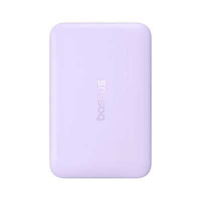 2. Powerbank Baseus EnerFill FM11 Ultra-Mini 10000mAh 22,5W indukcyjny kompatybilny z MagSafe z białym kablem Basus Simple USB-C 20V/3A 0,3m - fioletowy