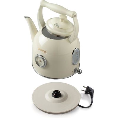 6. Czajnik elektryczny Gorenje K17CLIN Classico 1,7l (beżowy)