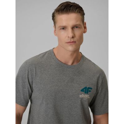 4. T-shirt regular gładki męski 4F 4FRSS26TTSHM3990-24M