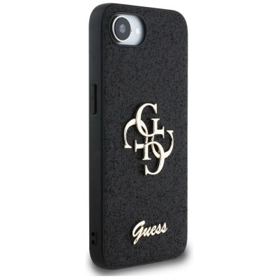 4. Etui Guess Fixed Glitter Big 4G na iPhone 16e - czarne