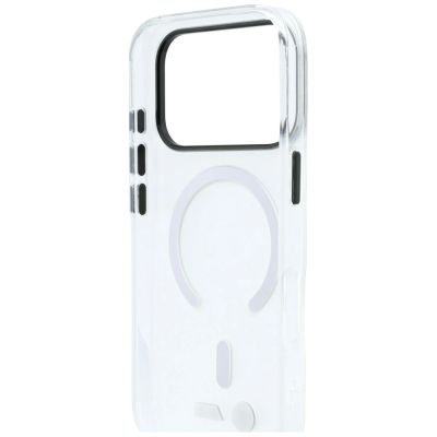 7. Etui BMW M IML Frosted Metal Logo & Trims MagSafe na iPhone 18 Pro / 17 Pro - przezroczyste