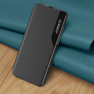8. Eco Leather View Case etui do Samsung Galaxy S23+ z klapką podstawka niebieskie
