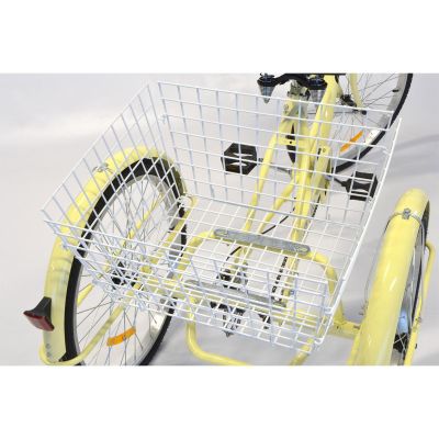 9. ROWER 3-KOŁOWY 24 CALI WANILIOWY 1-biegowy