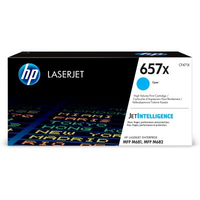 33. LASERJET TONER CRTG/657X HIGH YIELD CYAN
