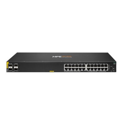 2. HPE Aruba Networking CX 6000 24p 10M/100M/1G Class4 PoE 4p SFP 1G 370W Switch Zarządzany L3 Gigabit Ethernet (10/100/1000) Obsługa PoE 1U