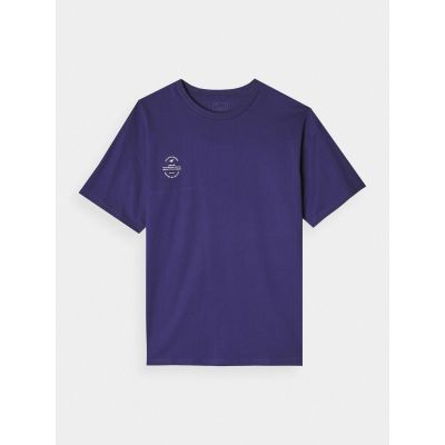 5. T-shirt oversize gładki uniseks 4F 4FRAW24TTSHU2672-31S