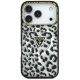 3. Etui Guess IML Leopard Glitter Triangle Logo MagSafe na iPhone 17 Pro / 18 Pro - czarne