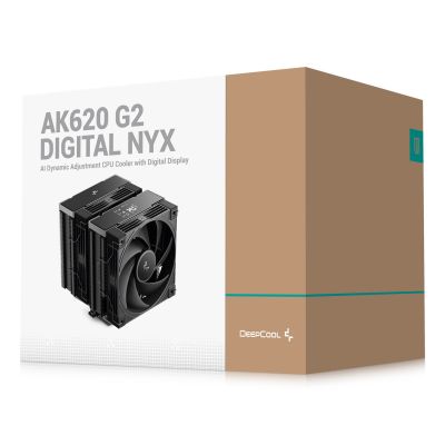 19. DeepCool AK620 G2 Digital NYX Procesor Chłodnica powietrza 12 cm Czarny 1 szt.