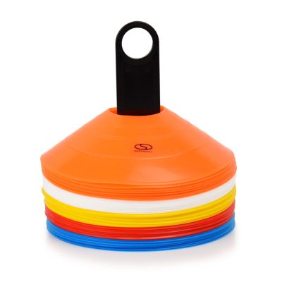 5. Pachołki talerzyki stożkowe 50szt. + stojak / TT50-19MULTI