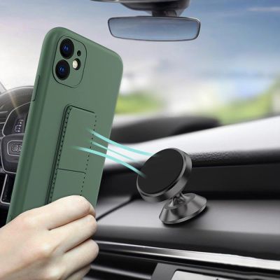 5. Wozinsky Kickstand Case silikonowe etui z podstawką etui Xiaomi Redmi 10X 4G / Xiaomi Redmi Note 9 szare