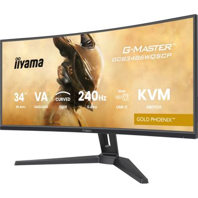 38. Monitor iiyama GCB3486WQSCP-B1 34" VA 3440x1440 500cd/m2 0,4ms 2xHDMI 2xDP USB