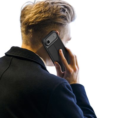 6. Etui Dux Ducis Skin Pro na iPhone 17 Air z klapką i miejscem na kartę - czarne