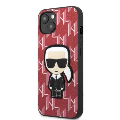 2. Etui Karl Lagerfeld Monogram Ikonik Patch na iPhone 13 mini - czerwone