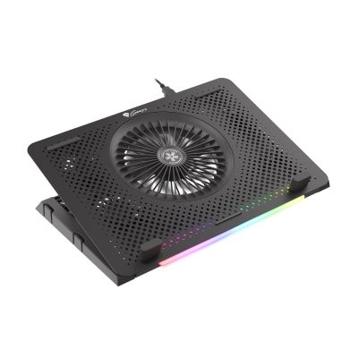 13. Podstawka chłodząca pod laptopa Genesis Oxid 450 RGB 15.6" z wentylatorem, podświetlenie, 2 USB