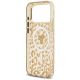 7. Etui Guess Leopard Glitter MagSafe do iPhone 17 Pro Max - brązowe